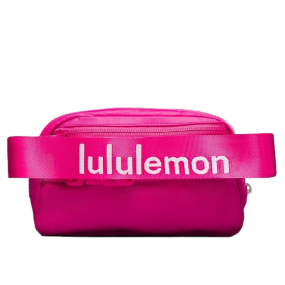 NWT AUTHENTIC LULULEMON 1L EVERYWHERE BAG EBB SONIC PINK WHITE LOGO LETTERS - Picture 4 of 10